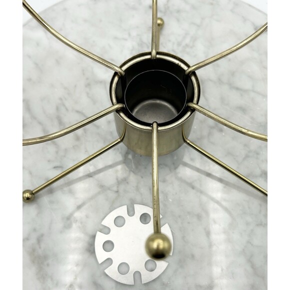 Pyrex UFO Atomic Casserole & Warmer Original Box #924CM 2 Quart RARE 1950s - Picture 11 of 16